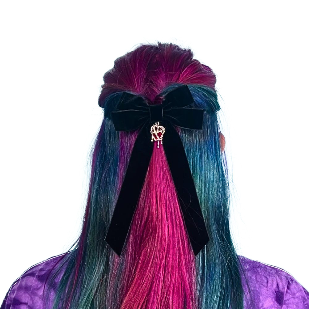 Attitude Hair Dye - Vampire Heart Haarschleife - Schwarz